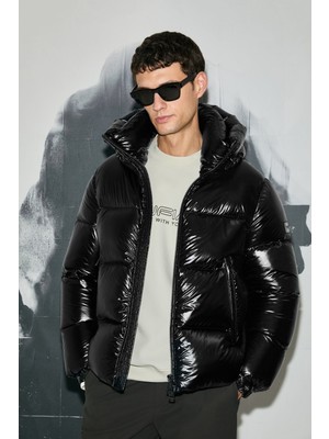 Lufian Erkek Jadon Kaz Tüyü Mont 112120249 Siyah