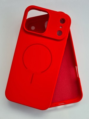 iPhone 17 Promax Magsafe ile Uyumlu Yumuşak Soft Mükemmel Manyetik Esnek Lansman Silikon Kılıf