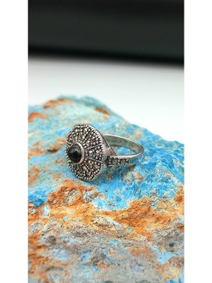 Oltu Taşı Gümüş Yüzük SY00024