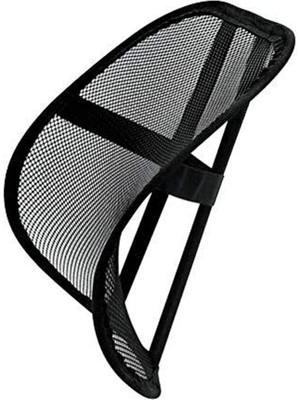 Concept Fileli Ortopedik Oto Bel Sırt Destek Minderi Destekli Ayarlanabilir Terletmeyen Araba Ofis Koltuk Sandalye Sırt Dayama Filesi, Luti Concept, Siyah, 42