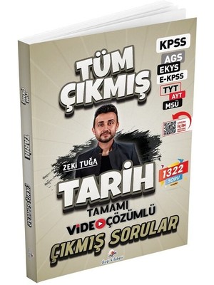Dizgi Kitap 2026 Kpss Meb-Ags Ekys Ekpss Tyt Ayt Msü Tarih Çıkmış Sorular Çözümlü - Zeki Tuğa Dizgi Kitap