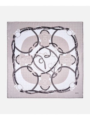 Desenli %100 Ipek Eşarp I00000082034005