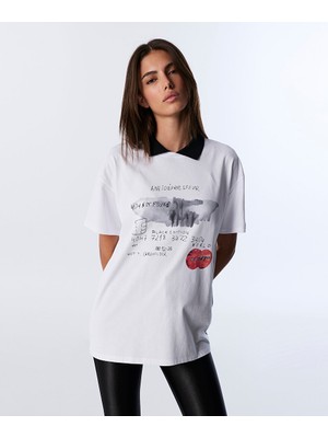 Kontrast Yaka Tişört TW6250070099018