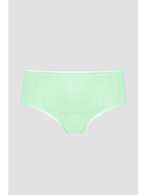 Loya Yeşil Cotton Yüksek Bel Külot