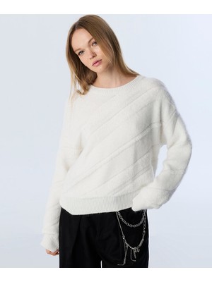 Dokulu Düşük Omuz Kazak TW6250050239018