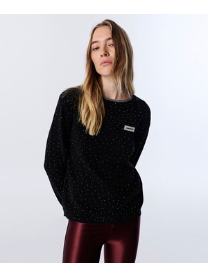 Hotfıx Baskılı Colorblock Triko TW6250050224001