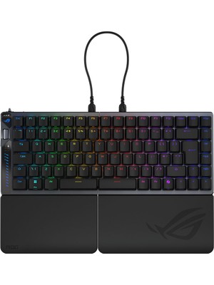 Asus Rog Falcata Manyetik Hot-Swappable Swıtchler, 8k Wıreless Bağlantı, Rapıd Trıgger Modu, Kontrol Tekeri, Zone Mode, 4 Katmanlı Yalıtım ve Ayrılabilir Bilek Desteği Türkçe Oyuncu Klavyesi