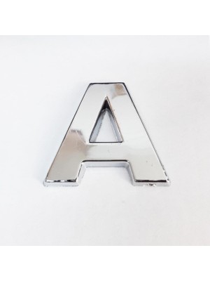 A Harfi  3,75 cm Krom Yapışkanlı