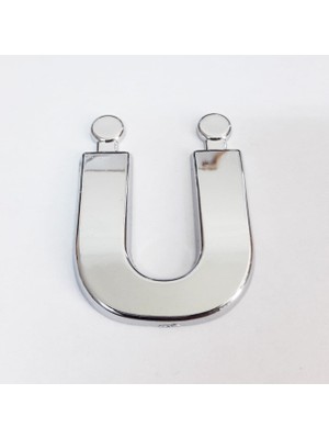 Ü Harfi  3,75 cm Krom Yapışkanlı