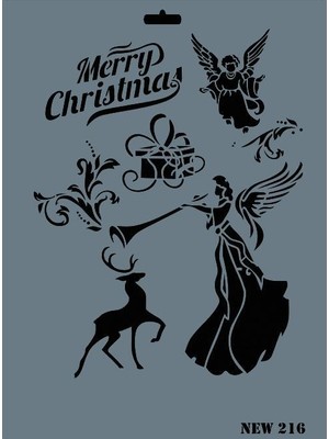 Rich New Seri N216 Stencil 35X25 cm