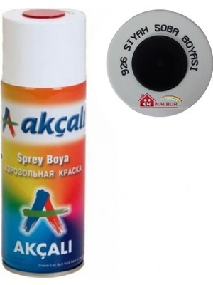 Akçalı Sprey Boya 400 ml 926 Siyah Soba Boyası