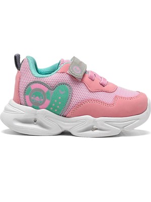 441 Pembe Işıklı Cırtlı Kız Bebek Ayakkabı