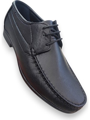 5471 Siyah Hakiki Deri Rok Hafif Rahat Günlük Erkek Ayakkabı