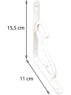 Ferforje Raf Altı No1 Beyaz