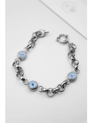 Nazar Boncuk Bileklik - Gümüş