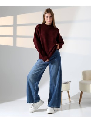 Kadın Yumuşak Dokulu Basic Triko Kazak
