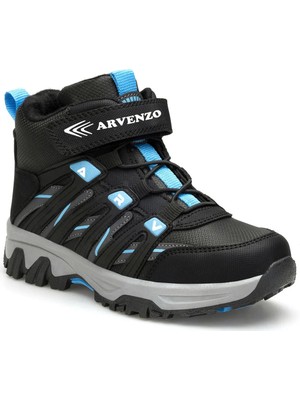 3961 Siyah Turkuaz Soğuk Geçirmez Erkek Çocuk Bot