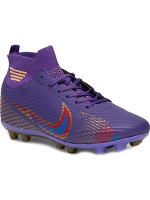 Twingo Air Laliga Çocuk Krampon Prof Futbol Ayakkabısı Halı Saha Çoraplı Ayakkabı Düz Topuklu