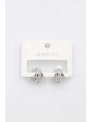 Taşlı Küpe - Gümüş