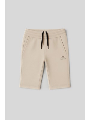 Tommy Life Bej Standart Fit Basic Performans Erkek Çocuk Şort - 11303