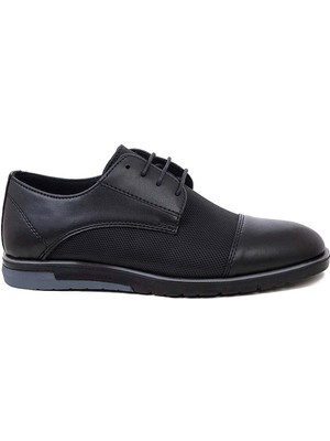 33631 Siyah Ortopedik Erkek Klasik Günlük Ayakkabı