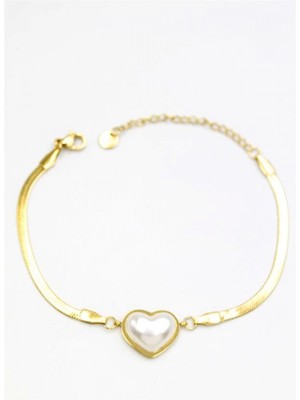 Kalp Bileklik - Altın