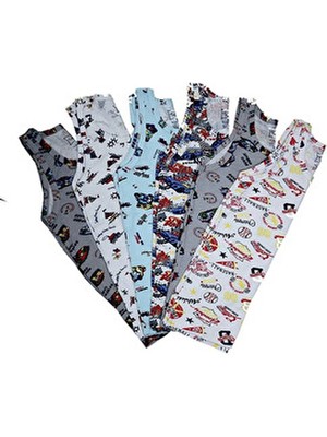 Tutku 6 Lı Renkli Pamuklu Askılı Atlet Erkek Çocuklar İçin Dokuma Tasarım