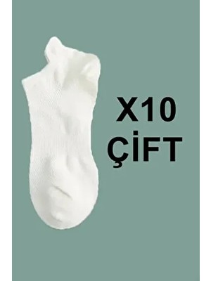 Unisex Spor Patik Renkli 10'lu