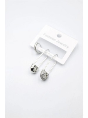 3'lü Filkete Küpe - Gümüş