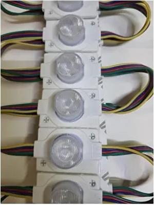 Power LED Modül Mercekli Tekli LED 1.5W 10 Adet Rgb