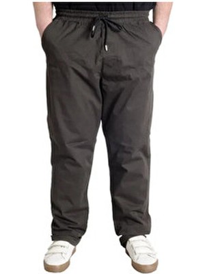 Mode Xl Büyük Beden Pantolon Keten Jogger Milano 21913 Haki