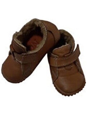 Kapar Cırtlı Bebek Patiği Hakiki Deriden, İçi Kürklü, Şık Tasarım ve Rahat Kullanım Özelliği ile