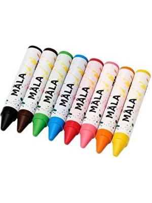 IKEA MÅLA Kuru Boya Seti - Çeşitli Renkler - 8 Parça 3+ Yaş İçin Eğlenceli Boyama