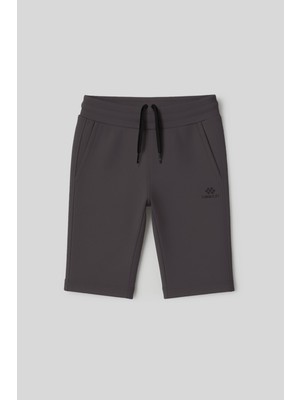 Antrasit Standart Fit Basic Performans Erkek Çocuk Şort - 11303