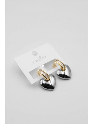 Kalp Küpe - Gümüş