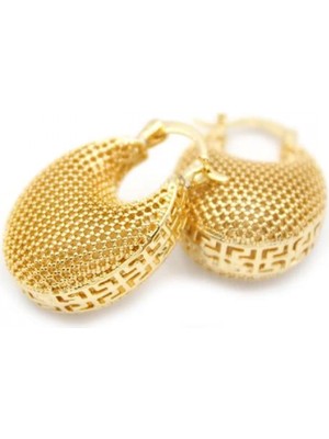 Telkari Halka Küpe - Altın