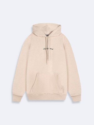 LTB Erkek Kapüşonlu Bej Sweatshırt