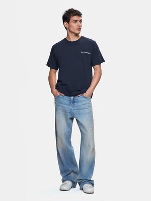 Ltb BAFADE Erkek Baskılı Kısa Kol T-Shirt 1225842456089