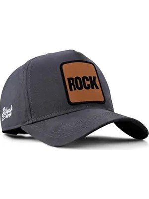 BlackBörk Rock Logolu Antrasit Beyzbol Şapka