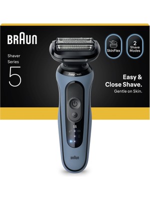 Braun Series 5 Elektrikli Tıraş Makinesi, Islak ve Kuru, 52-A1000S