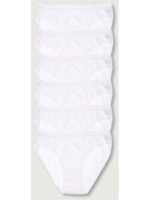 Kadın Beyaz 6'lı Paket  Bikini Külot ELF568T0635CCM6