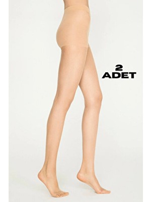 Penti Kadın Mat Polyester Külotlu Çorap Düz Desenli Tüm Sezonlar İçin 2'li Paket
