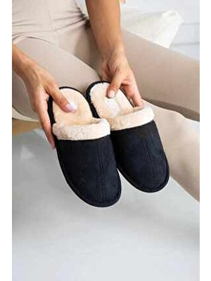 Behtah Kundura Unisex Peluş Ev Terliği Ses Yapmaz Taban Konforlu Kullanım İçin