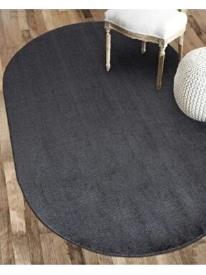 Seria Halı Oval Yumuşak Peluş Post Yıkanabilir Kaymaz Taban Tavşan Tüyü Halı Yolluk