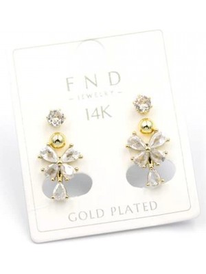 Çoklu Kelebek Küpe - Altın