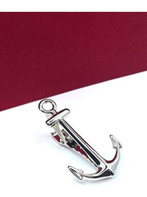 Çapa Gümüş Kravat Iğnesi KIY39