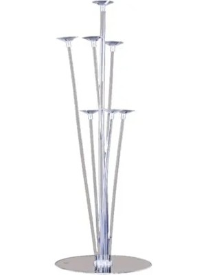 1 Adet 7'li Balon ve Şeffaf Doğum Günü Ayaklı Balon Süsleme Standı