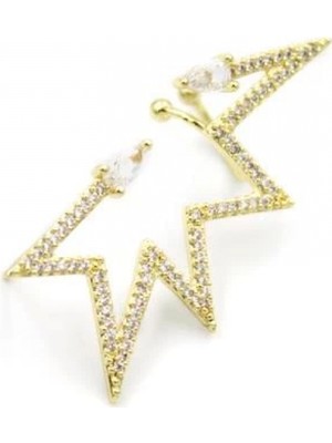 Yıldız Kıkırdak Küpe - Altın