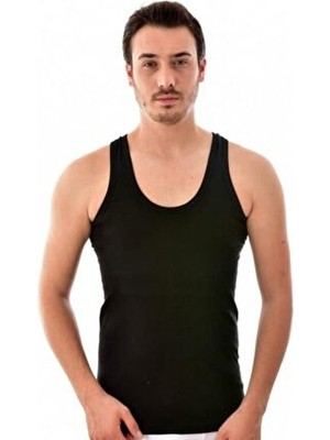 Seher Klasik Erkek Atlet 6'lı Paket Dokuma Kumaş Yaka Tipi Kalıp Nefes Alabilir Ter Tutmayan