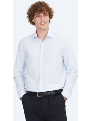 Mavi Regular Fit Dokuma Klasik %100 Pamuk Gömlek